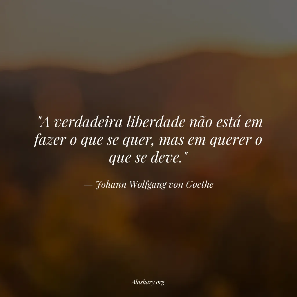 Frase de Johann Wolfgang von Goethe