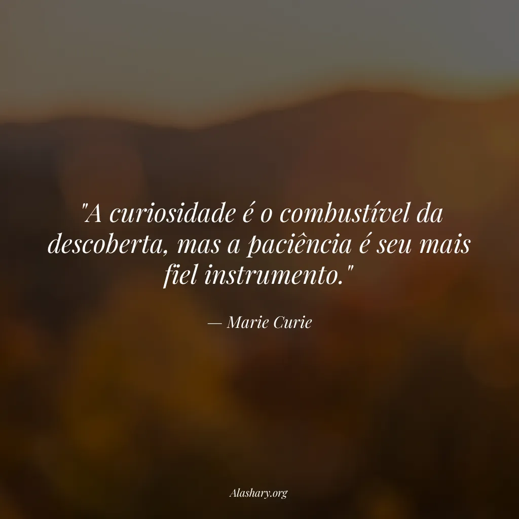 Frase de Marie Curie