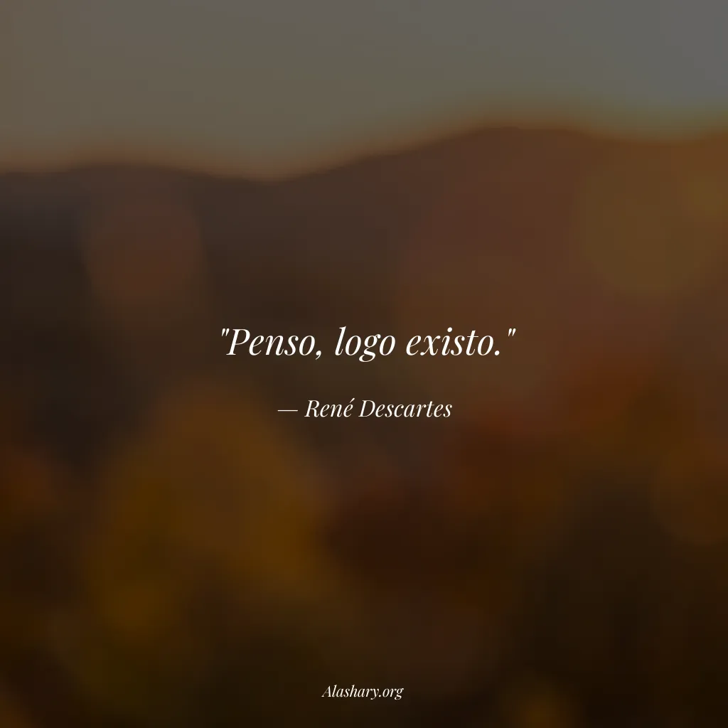 Frase de René Descartes