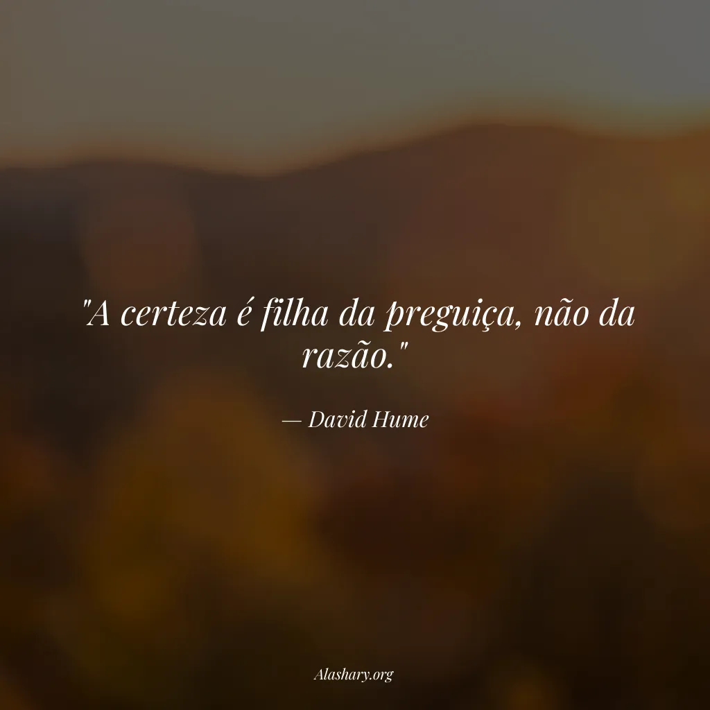 Frase de David Hume