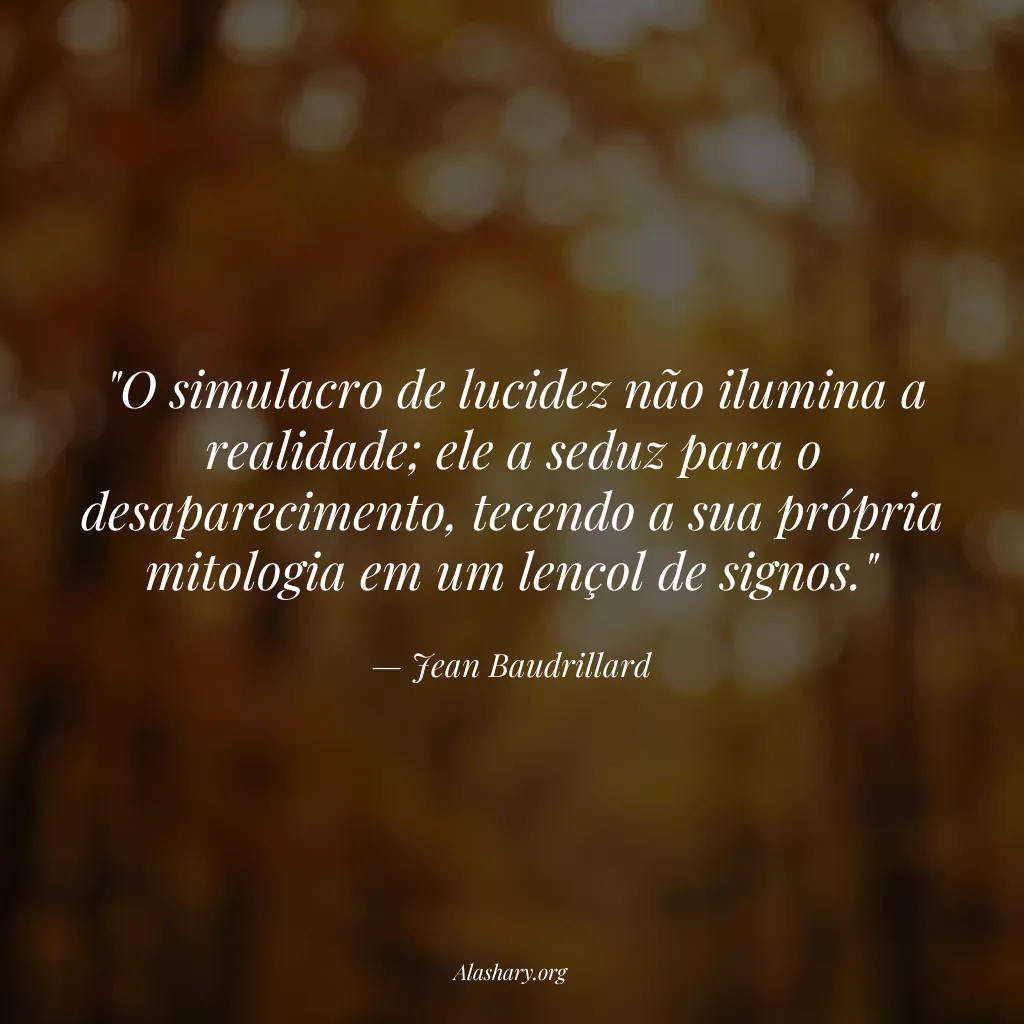 Frase de Jean Baudrillard