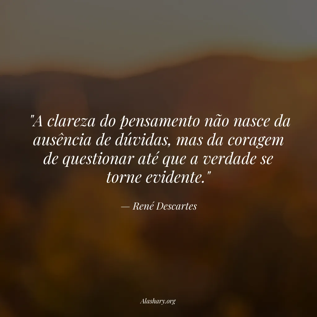 Frase de René Descartes