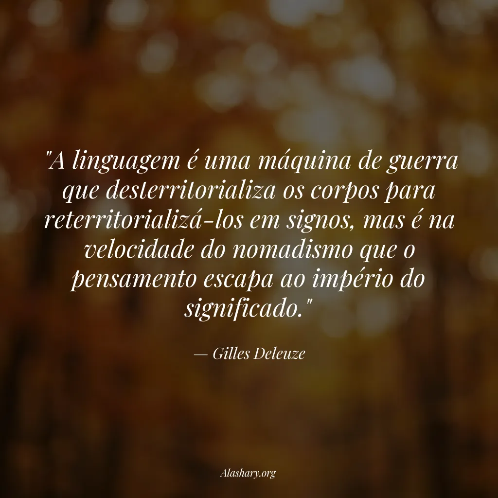 Frase de Gilles Deleuze