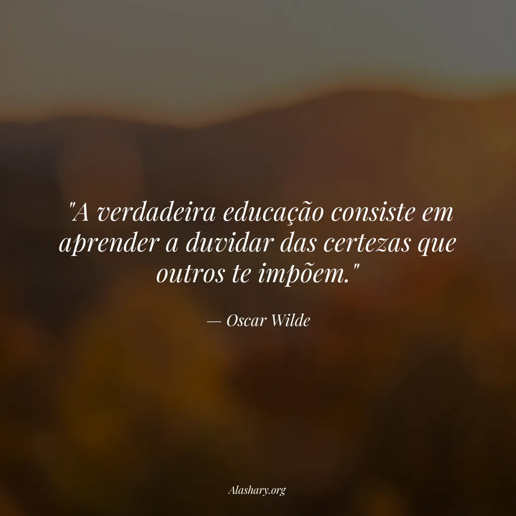 Frase de Oscar Wilde