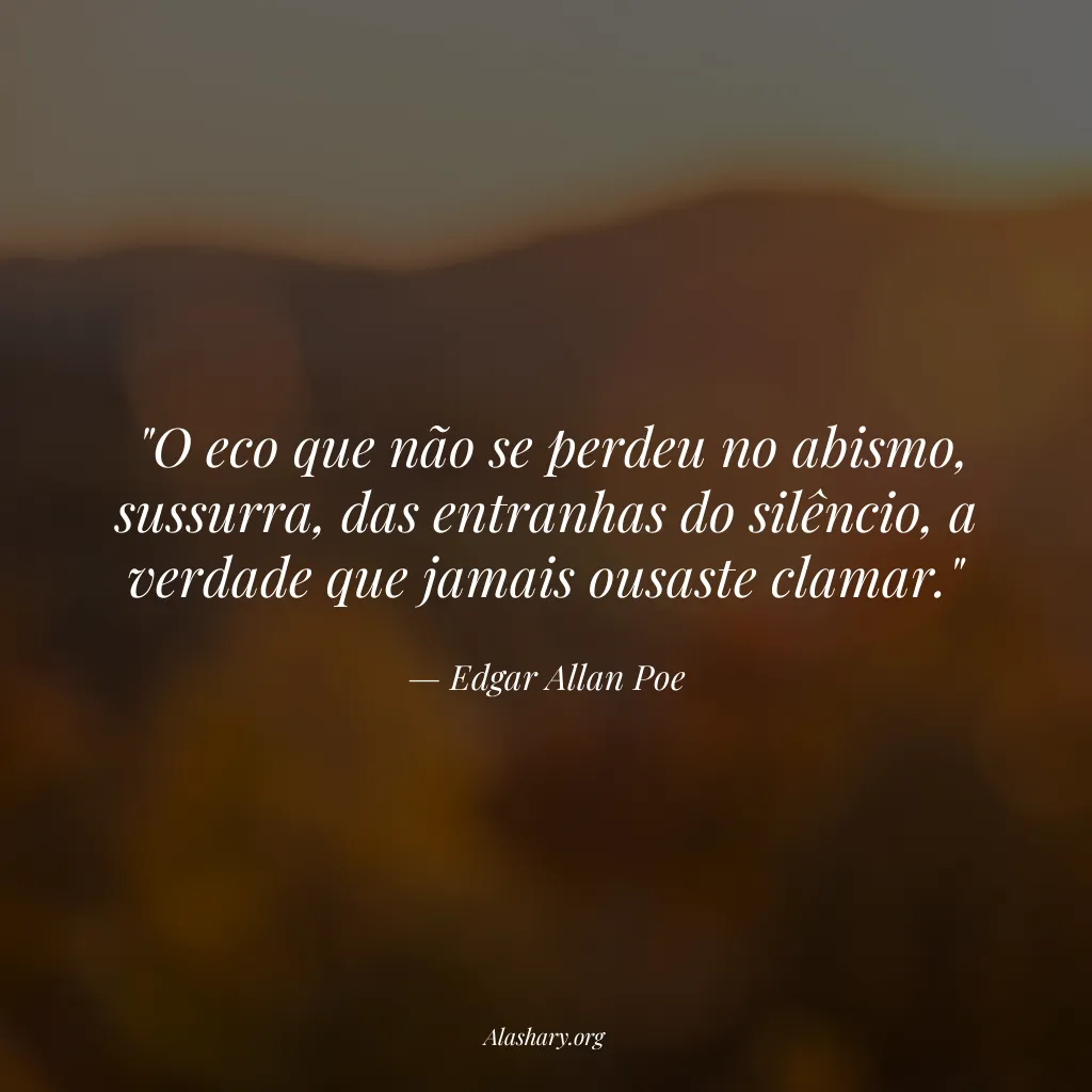 Frase de Edgar Allan Poe