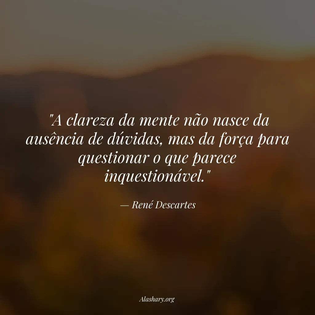 Frase de René Descartes