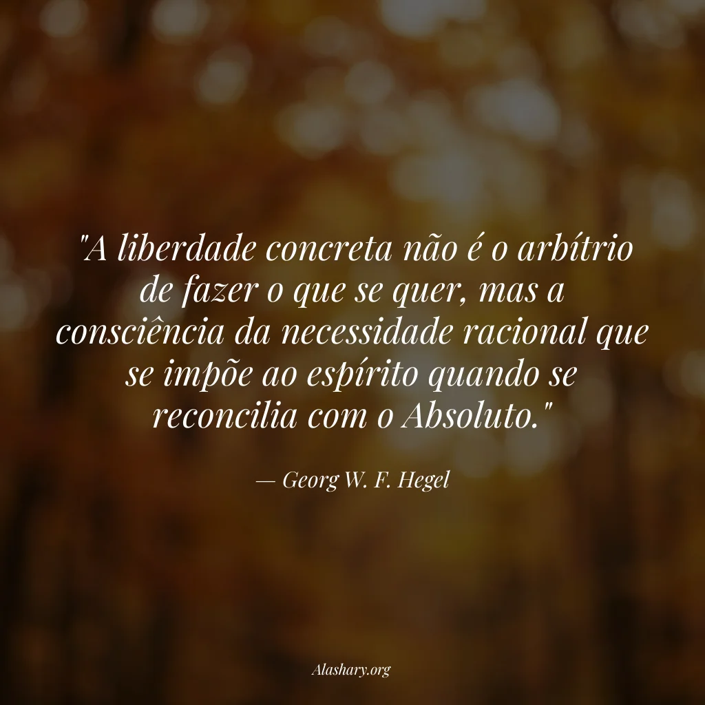 Frase de Georg W. F. Hegel