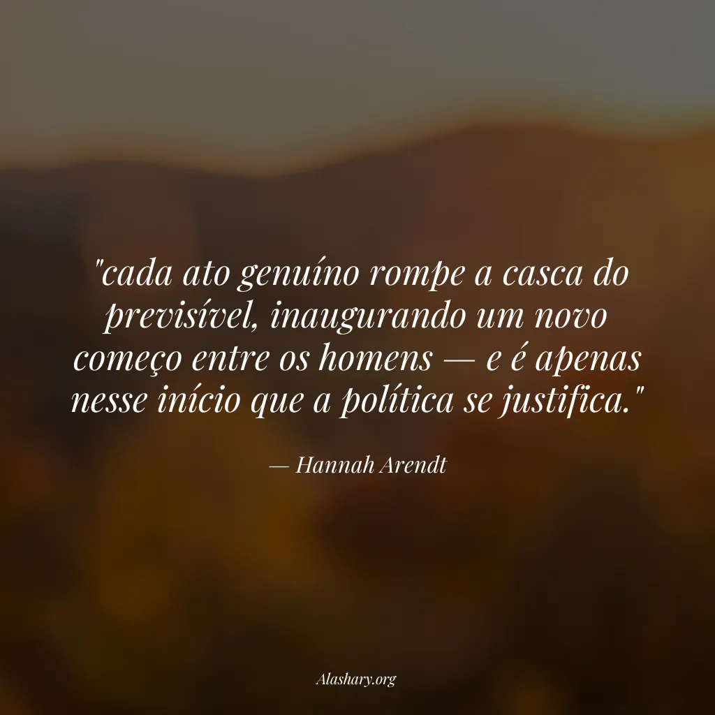 Frase de Hannah Arendt