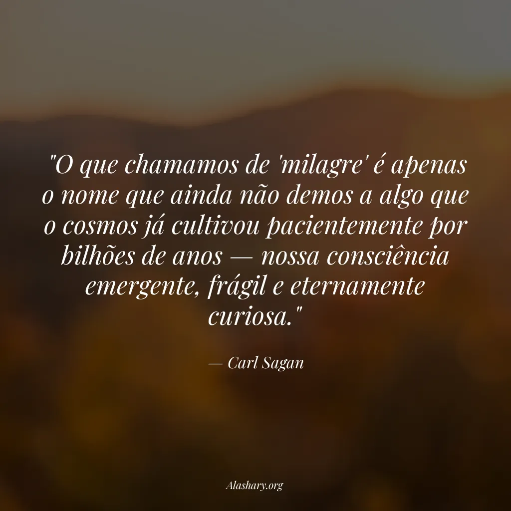 Frase de Carl Sagan