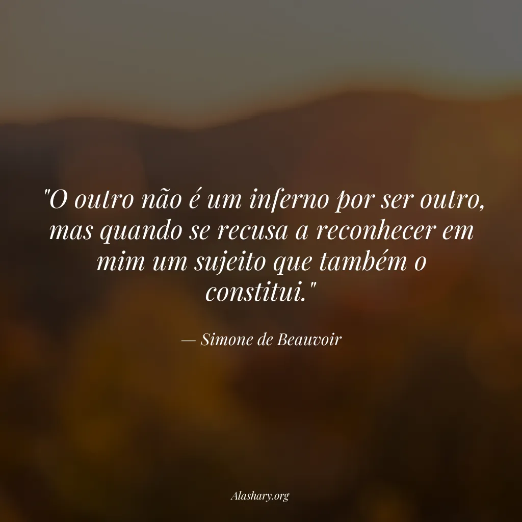 Frase de Simone de Beauvoir