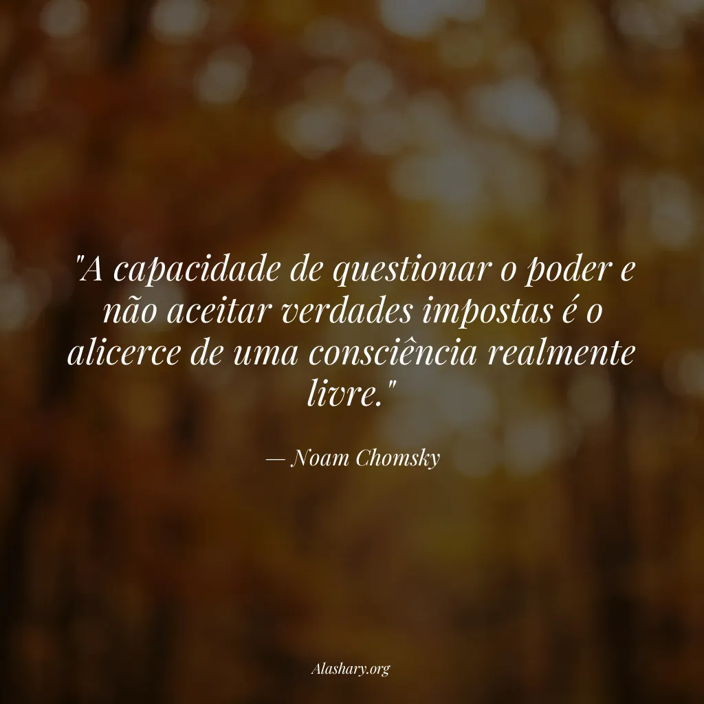 Frase de Noam Chomsky